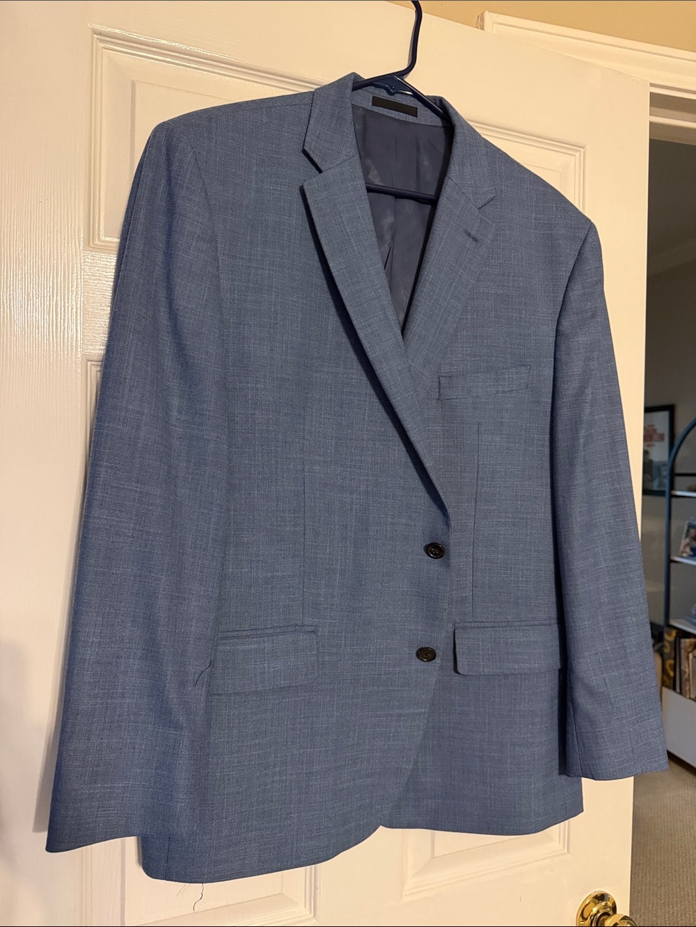 Lauren Ralph Lauren Men's Heathered Blue Sport Coat